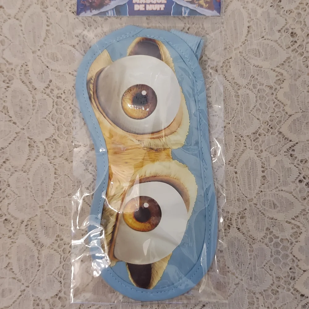 Ice Age Eye Mask Blue Scrat from Continental Drift New in Package